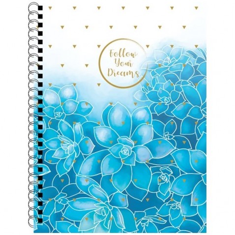 Twin wire blokk A5 Soft Romantic sukulent