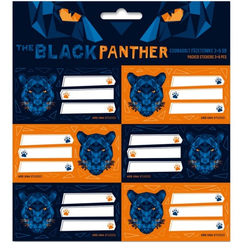 Címkék noteszgépekhez Black Panther 18db