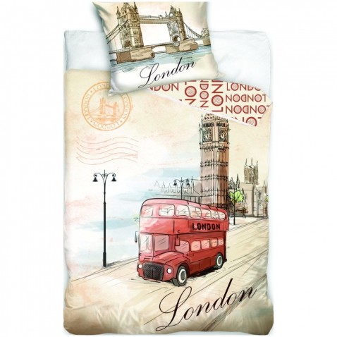Ágyneműhuzat fotónyomat Londoni busz