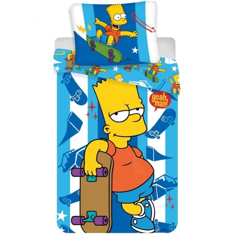 Linen Simpsons Bart korcsolyázó