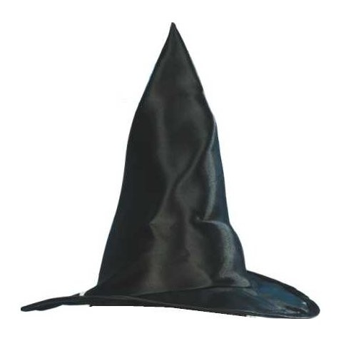 Farsangi maszk Fekete boszorkány kalap