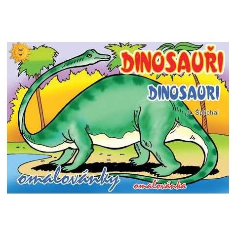 A5 dinoszauruszok kifestőkönyv