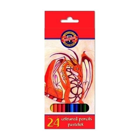 KOH-I-NOOR 3554 színes ceruza, hatszögletú, 24 db.