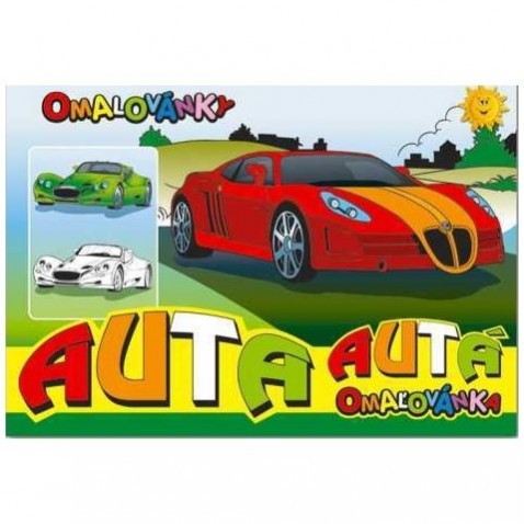 A5 autók kifestőkönyv