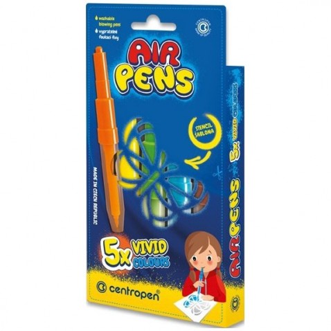 Centropen AIR PENS fújós filctoll készlet 1500/5 Vivid, 5 szín