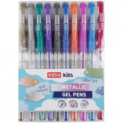 Zselés toll készlet METAL 10 színben