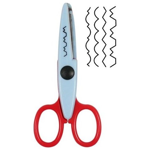 Dekoratív olló buborékfóliában