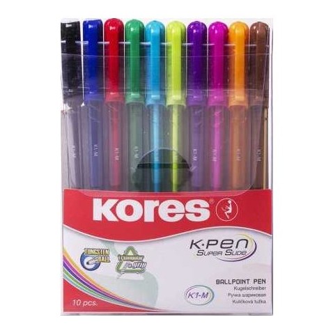 Kores K-Pen 10 színű golyóstoll készlet