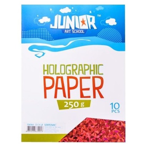 Kreatív karton A4 250g / 10 lapos holografikus rózsaszín