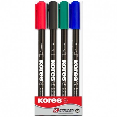 Kores K-Marker Permanent jelölő 4 színben