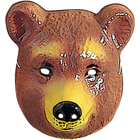 Farsangi maszk Baba medve műanyag