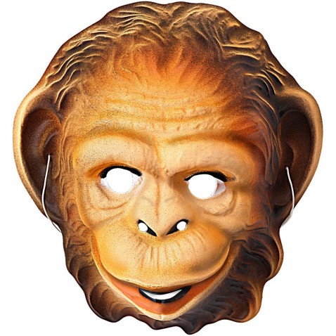 Farsangi maszk Baba műanyag majom