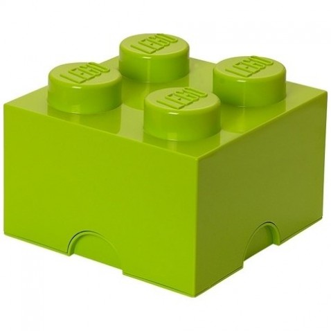 LEGO tároló doboz 4 világos zöld