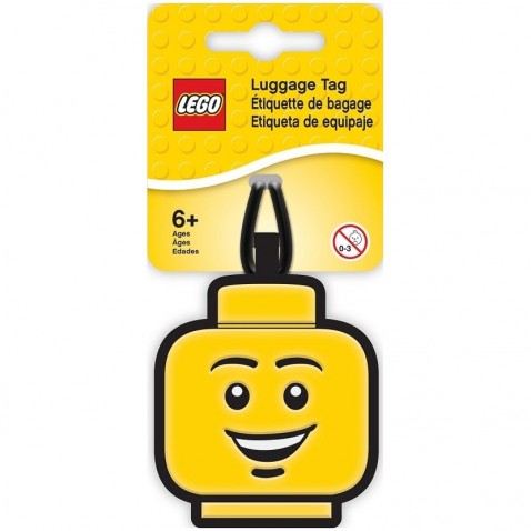LEGO ikonikus poggyászcímke - fiú feje