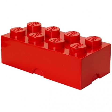 LEGO tároló doboz 8 piros