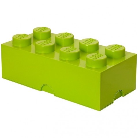 LEGO tároló doboz 8 világos zöld