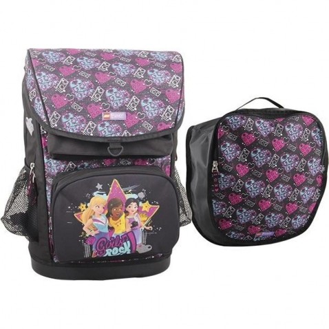 Iskolatáska LEGO Friends Girls Rock Maxi 2db. készlet