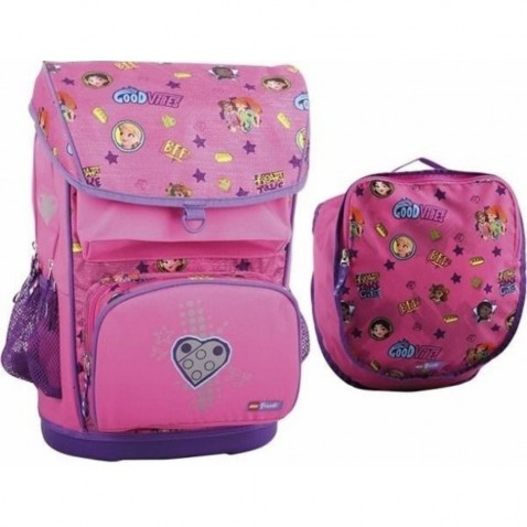 Iskolatáska LEGO Friends Good Vibes Optimo - 2db. készlet