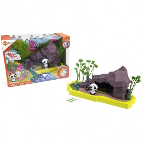 HEXBUG Lil Nature Babák - Panda Lin és Rock Falls, nagy készlet