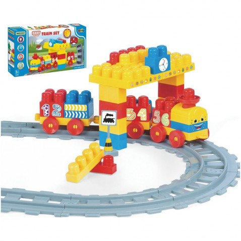 Baby Blocks vonat sínekkel és készlettel
