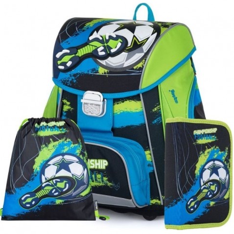 PREMIUM Foci iskolatáska 3db. készlet