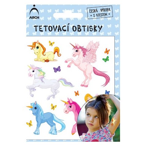 Tetováló matricák Unicorn 01