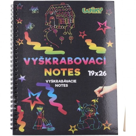 Szivárvány kaparó / lehúzó füzet 10 lap