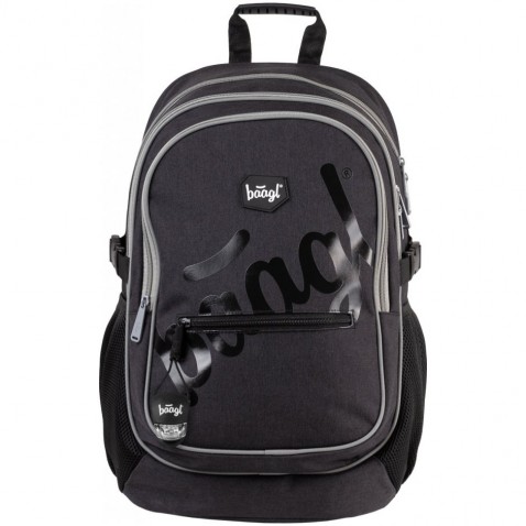 BAAGL Iskolai hátizsák Logo fekete