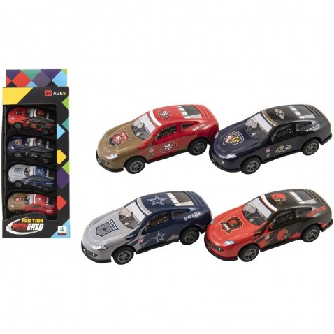 Autóverseny 4db fém / műanyag 8,5 cm a hátra huzható