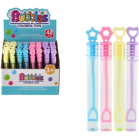 Mini buborékfújó 5 ml 10,5cm 4 színben