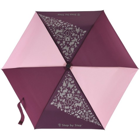 Gyerek összecsukható esernyő varázslatos hatással, rózsaszín / lila / bordó