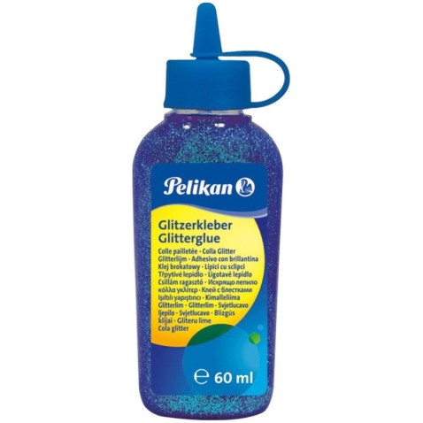 Pelikan - Glitter ragasztó 60ml kék