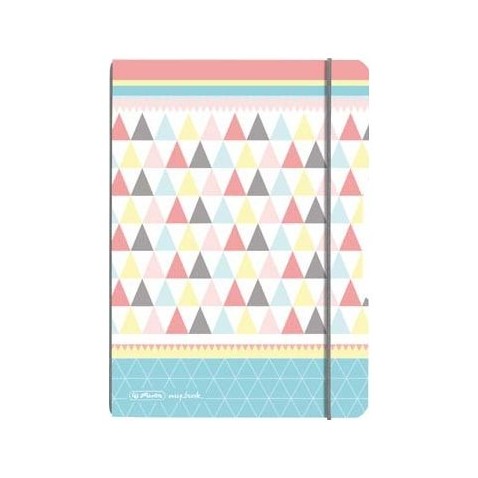 Jegyzetfüzet flex A5 545 Graphic Pastel Poly négyzet alakú