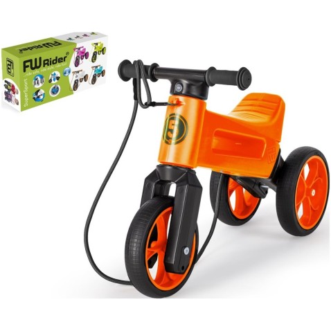 Elrugaszkodós FUNNY WHEELS Rider SuperSport narancssárga 2in1 + szíj