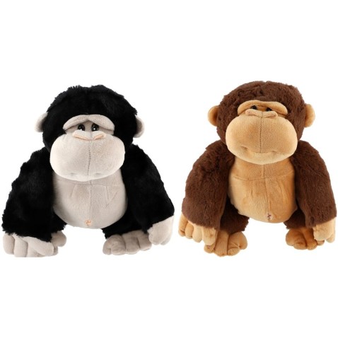 Gorilla ülő plüss 25cm 2 szín 0+