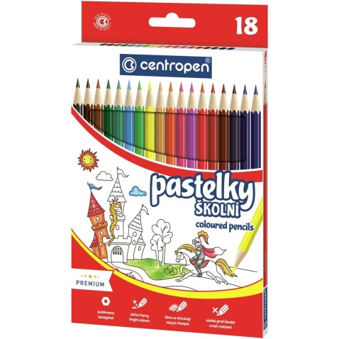 Centropen színesceruzák 18 szín 9520/18