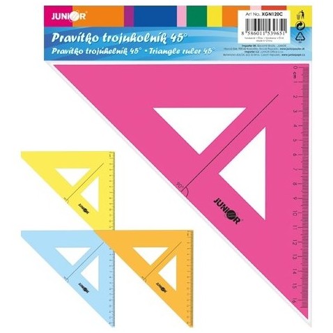 Háromszög vonalas színkeverékkel Junior