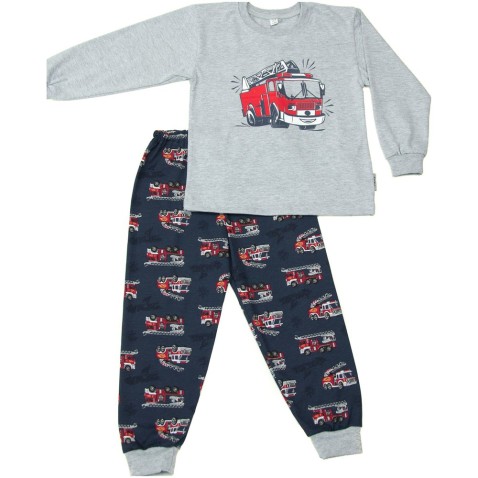 Gyerek pizssama Bettymode TŰZOLTÓK hosszú ujjú