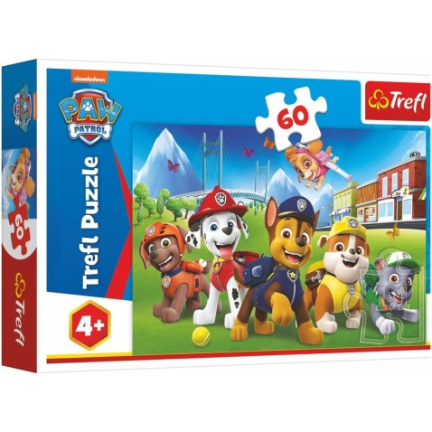 Puzzle Paw Patrol / Paw Patrol a fűben 60 db