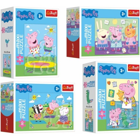 Trefl Minipuzzle miniMaxi 20 darab Peppa Pig/Peppa malac 4 fajták