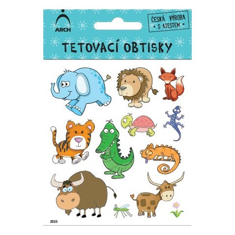 Gyerek Tetováló matricá Állatok 03