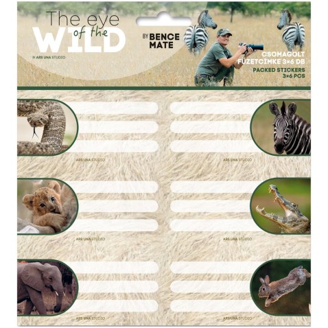 Ars Una Wildlife füzetcímke 18db