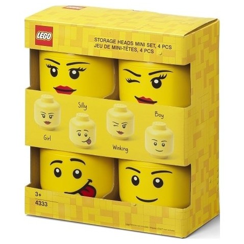 LEGO tárolófej (mini) Multi-pack 4 db
