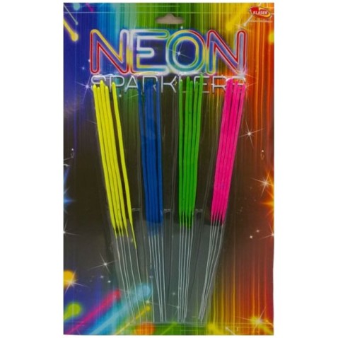 Neon csillagszórók 28 cm 20 db