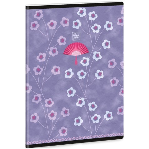 Ars Una Füzet Fan Blooms A5 kockás