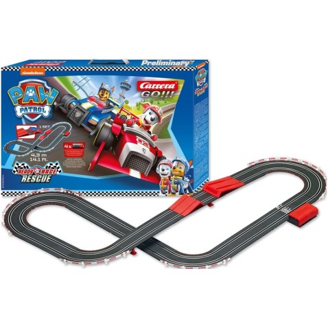 Versenypálya Carrera GO!!! 63514 Paw Patrol 4,3 m + 2 képlet