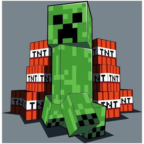 Gyerek gyapjú takaró Minecraft TNT