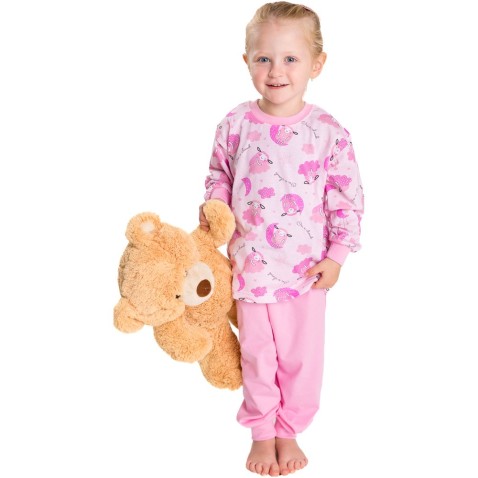 Gyermek pizsama Bettymode SHEEP ON A CLOUD hosszú ujjú