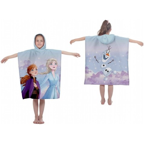 Anna, Elsa és Olaf gyermek poncsó