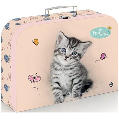 Macska - lamino bőrönd 34 cm